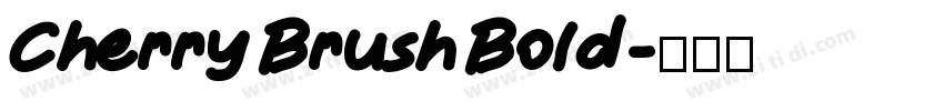 Cherry Brush Bold字体转换
